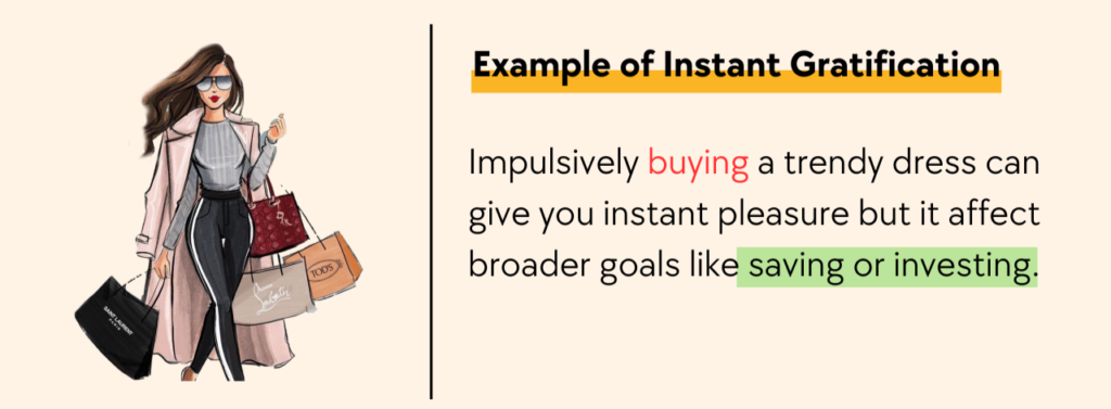 Things to Let Go for Success, things to quit for success, example of instant gratification,