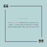 apology with excuses, fake apology quotes, relationship psychology quotes, trust issues quotes, accountability quotes Select 86 more words to run Humanizer.,