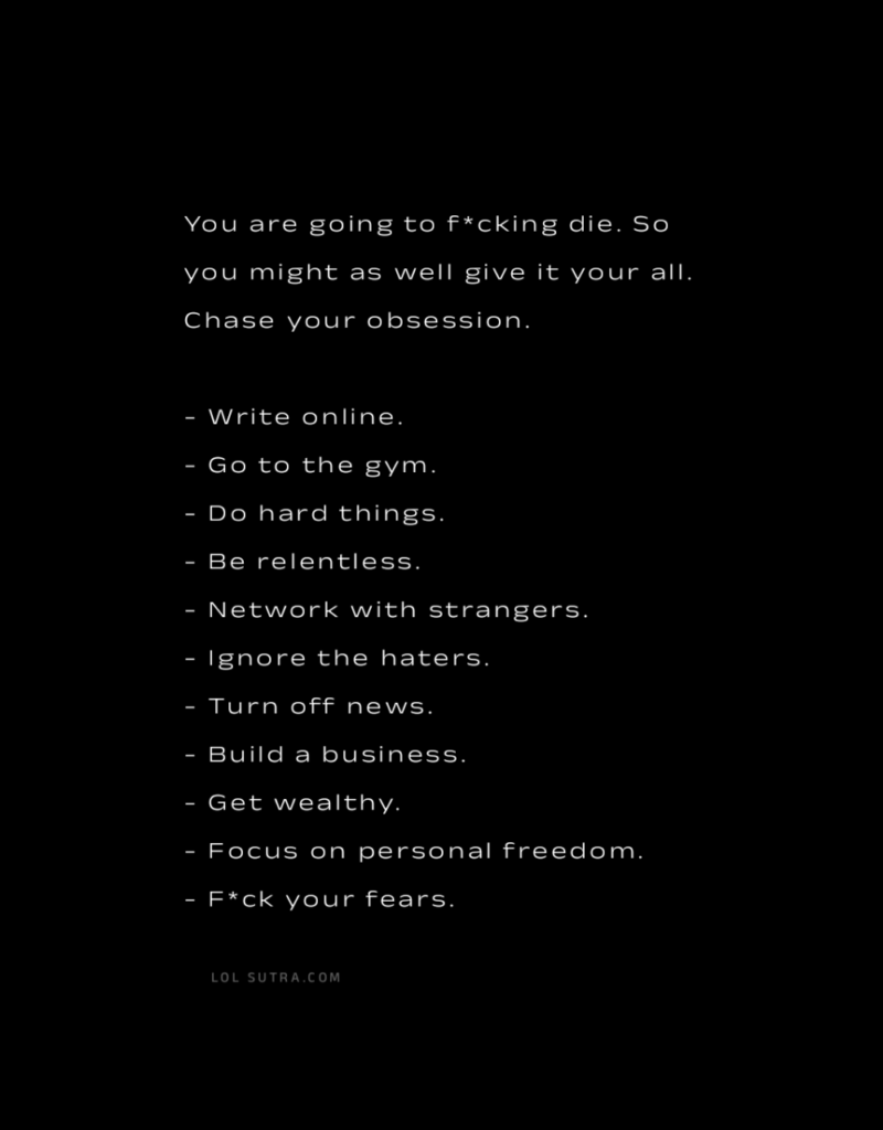 live your life, chase your dreams, self discipline tips, overcome fear, build wealth mindset,
