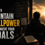 How to Maintain the Willpower to Achieve Your Goals,