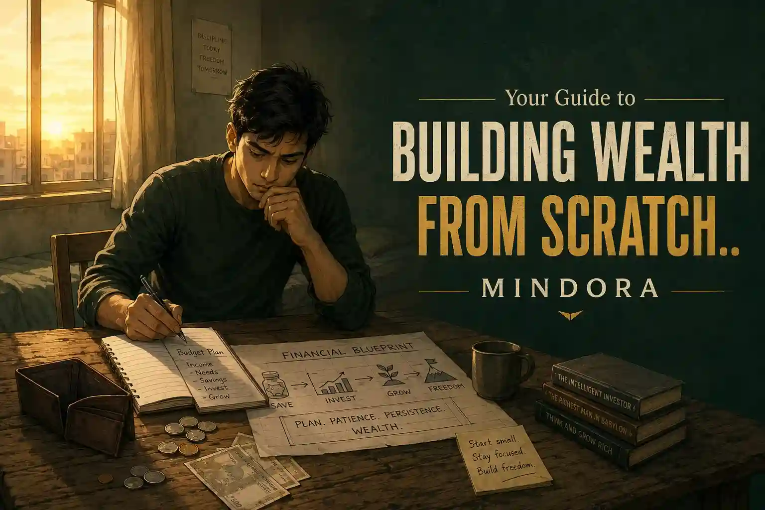 building wealth, building wealth from scratch, how to, mindora,